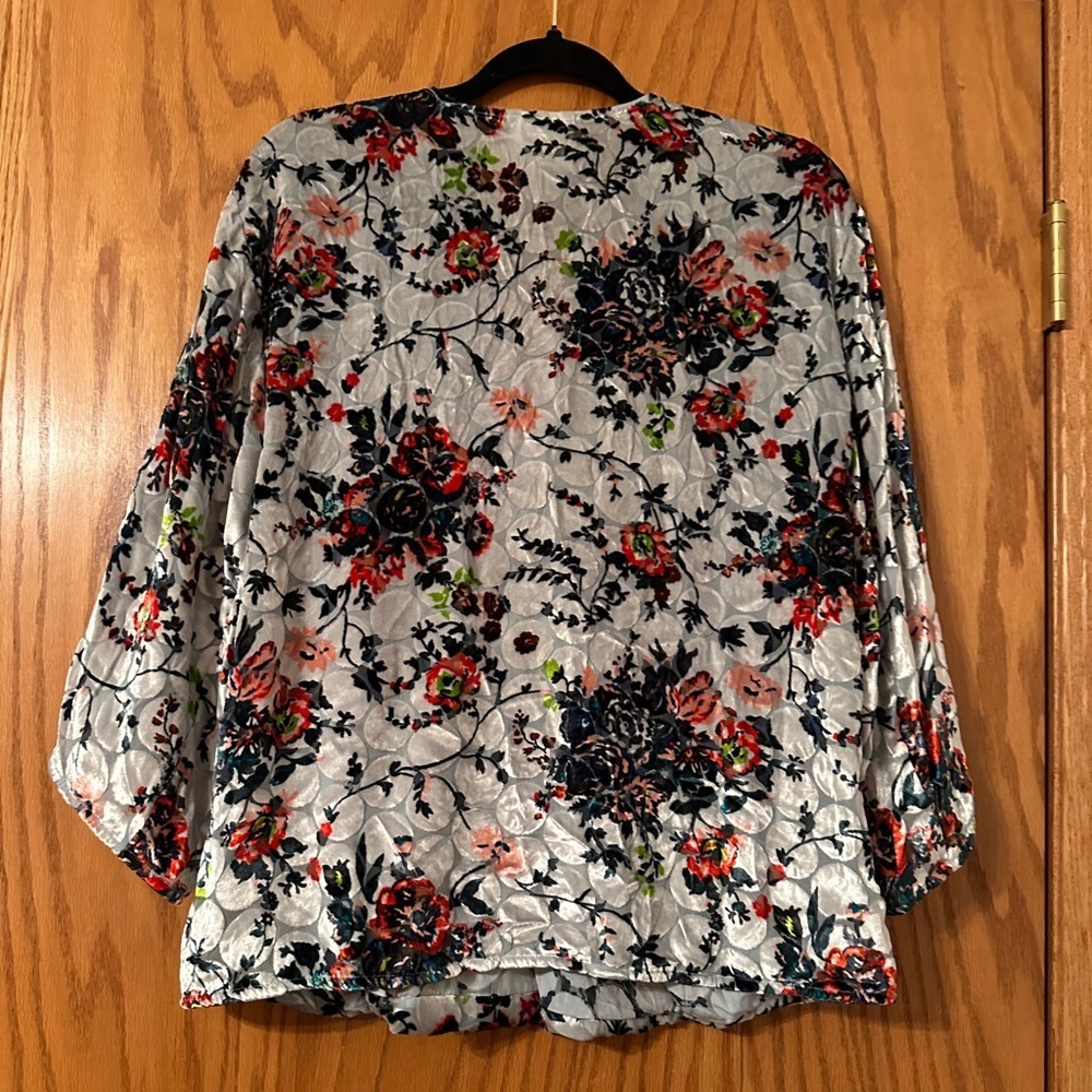 Maeve Kimono Sleeve Velvet Blouse - Picture 5 of 12